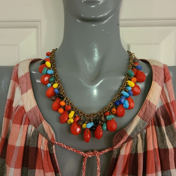 Necklace Ceramic Bead Cluster - Picture 4 of 9